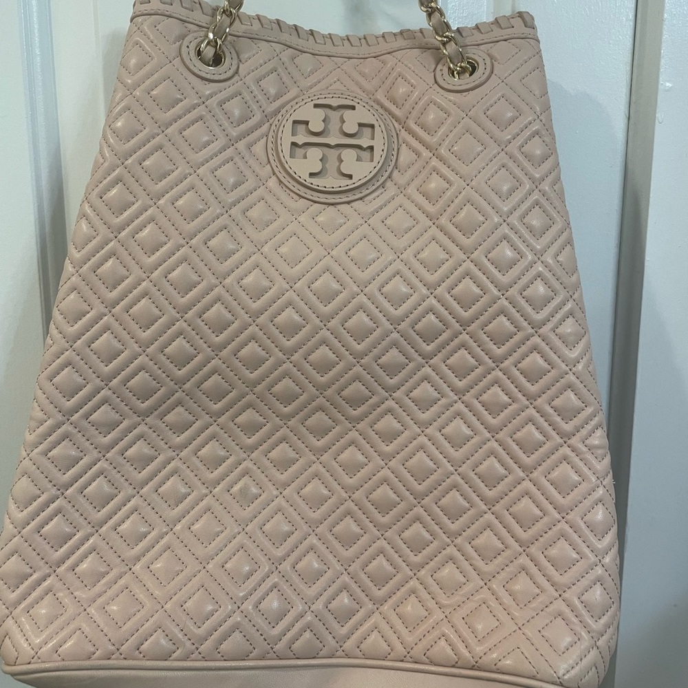 Tory Burch quilted backpack!